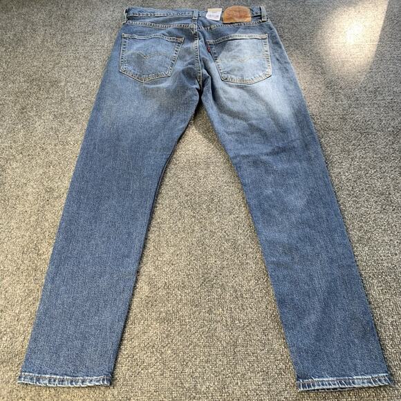 Levi’s 512 Jeans Mens 32x30 Blue Slim Taper Stretch Med Wash “New With Tags” - Picture 2 of 16